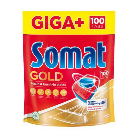 Таблетки для посудомоечной машины Somat Giga Plus Gold, 100 шт