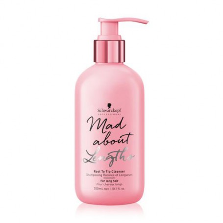 Бессульфатный шампунь Schwarzkopf Professional Mad About Lengths Root To Tip Cleanser для длинных волос, 300 мл