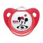 Пустышка ортодонтическая NUK Trendline Disney Mickey силиконовая, красная и белая, 0-6 мес, 2 шт (10175209)