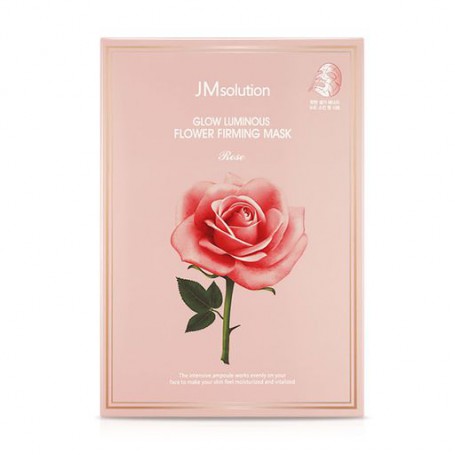 Тканевая маска для лица JMsolution Glow Luminous Flower Firming Mask с экстрактом дамасской розы, 30 мл