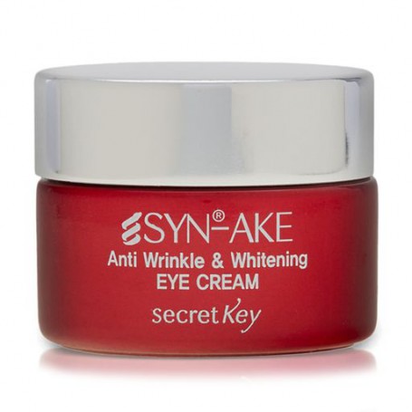Антивозрастной крем для кожи вокруг глаз Secret Key Syn-Ake Anti Wrinkle Whitening Eye Cream, 15 г