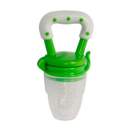 Детский силиконовый ниблер Курносики с колпачком, от 6 месяцев, салатовый (7066)