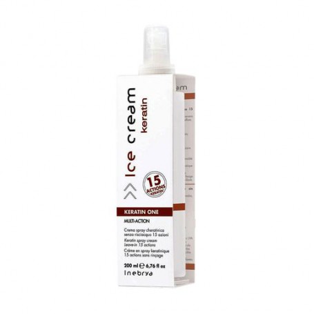 Кератиновый крем-спрей Inebrya Ice Cream Keratin One Multi-action 15 в 1 с керамидами, 200 мл