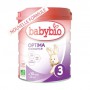 Смесь детская, молочная, органічна BabyBio Optima3 для дітей від 10 місяців до 3 років, 800 г