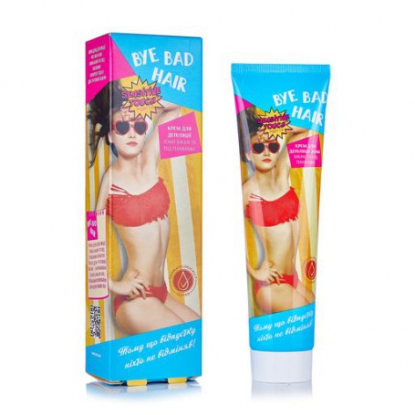 Крем для депиляции зоны бикини и подмышек BYE BAD HAIR Sensitive Touch, 100 мл