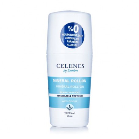 Термальный део-роллер Celenes Thermal Mineral Roll-On Whitening Hydrate & Refresh с отбеливающим эффектом, для всех типов кожи, 