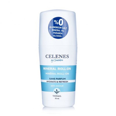 Термальный део-роллер Celenes Thermal Mineral Roll-On Hydrate & Refresh без запаха, для чувствительной кожи, 75 мл