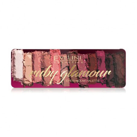 Палетка теней для век Eveline Cosmetics Ruby Glamour Eyeshadow Palette, 12 г