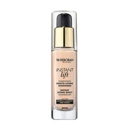 Тональная основа для лица Deborah Instant Lift Foundation SPF 30, с лифтинг эффектом, 00 Ivory, 30 мл