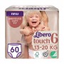 Набор подгузников-трусиков Libero Touch Pants размер 6, 13-20 кг, 2*30 шт