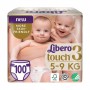 Набор подгузников Libero Touch размер 3, 4-8 кг, 2*50 шт