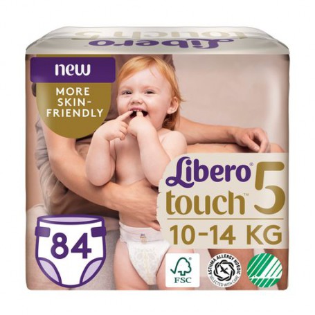 Подгузники Libero Touch размер 5 (10-14 кг), 2*40 шт