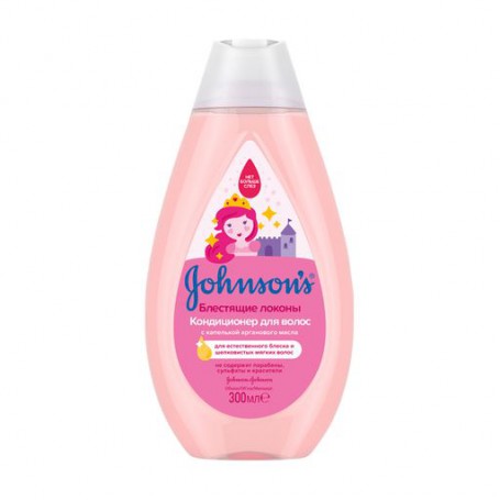 Детский кондиционер для волос Johnson's Baby Блестящие локоны, от 1 года, 300 мл
