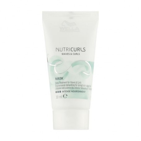 Интенсивная питательная маска Wella Professionals Nutricurls Waves And Curls Mask для волнистых волос, 30 мл