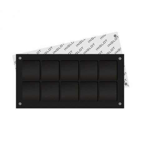 Футляр для косметики Inglot Freedom System Square Palette-10, 10 квадратных ячеек, 1 шт