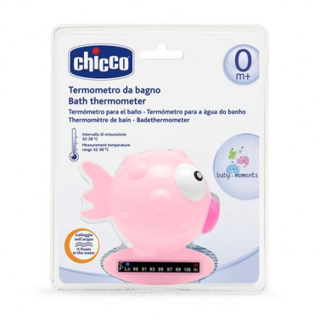 Термометр для ванной Chicco Рыбка розовая