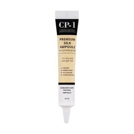 Сыворотка для волос Esthetic House CP-1 Premium Silk Ampoule для сухих и поврежденных волос, с протеинами шелка, 20 мл