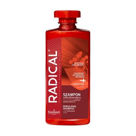 Восстанавливающий шампунь Farmona Radical Rebuilding Shampoo для поврежденных волос, 400 мл