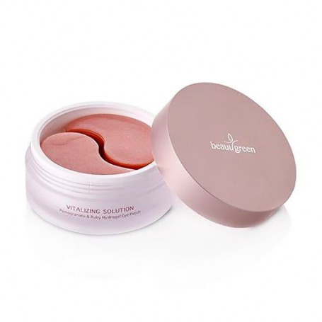 Гидрогелевые патчи Beauugreen Pomegranate &amp Ruby Hydrogel Eye Patch с экстрактом граната и рубиновой пудрой, средние, 60 шт