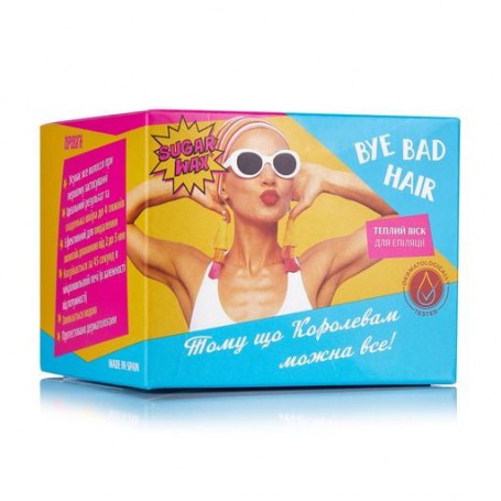 Теплый воск для эпиляции BYE BAD HAIR Sugar Wax, 250 мл