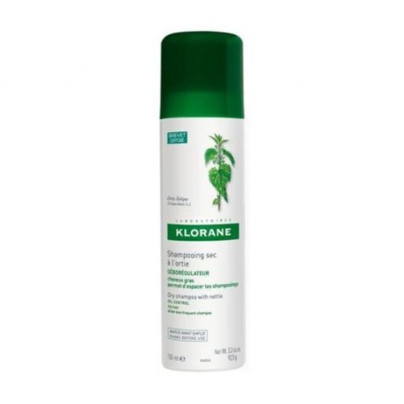 Сухой шампунь Klorane Nettle Sebo-Regulating Dry Shampoo for Oily Hair с крапивой, 150 мл