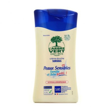 Гель для душа L'Arbre Vert Family & Baby Sensitive для чувствительной кожи, гипоаллергенный, 250 мл