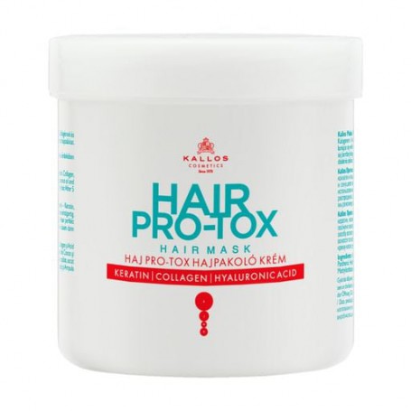 Маска для волос Kallos Cosmetics KJMN Pro-Tox Hair Mask с кератином, коллагеном и гиалуроновой кислотой, 500 мл