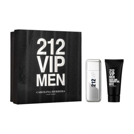 Набор мужской Carolina Herrera 212 VIP Men (туалетная вода 100 мл + гель для душа 100 мл)