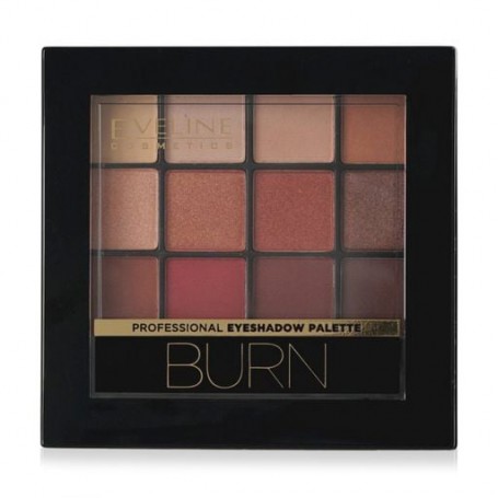 Палетка теней для век Eveline Cosmetics All In One Eyeshadow Palette 03 Burn, 12 г
