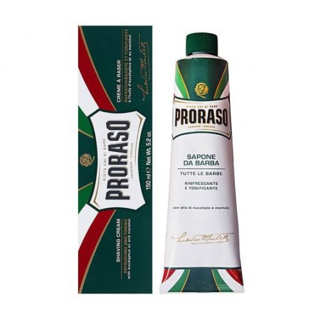 Освежающий и тонизирующий крем для бритья Proraso с экстрактом эвкалипта и ментолом, 150 мл