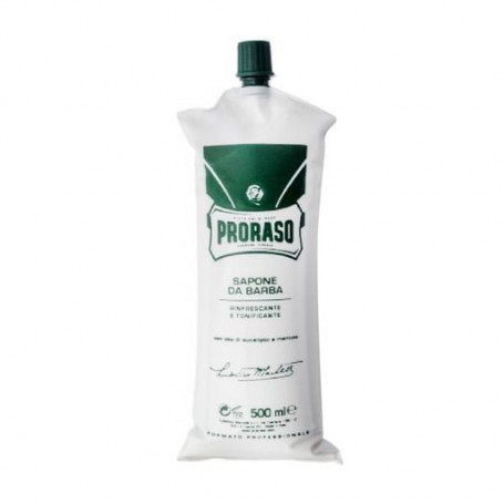 Освежающий и тонизирующий крем для бритья Proraso с экстрактом эвкалипта и ментолом, 500 мл