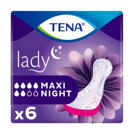 Урологические прокладки женские TENA Lady Maxi Night ночные, 6 шт