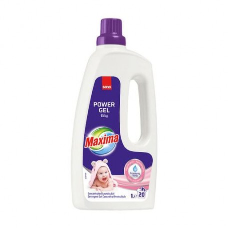 Жидкий концентрированный гель Sano Maxima Baby Power Gel для стирки детского белья, 20 стирок, 1 л