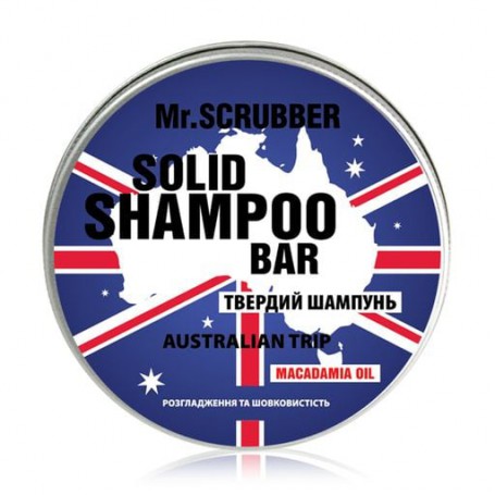 Твердый шампунь для волос Mr.Scrubber Australian Trip Solid Shampoo Bar Разглаживание и шелковитость, 70 г