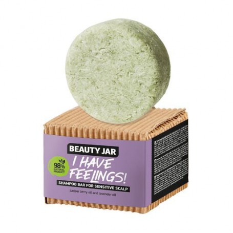 Твердый шампунь Beauty Jar I Have Feelings Shampoo для чувствительной кожи головы, с маслом можжевельника и лавандой, 65 г