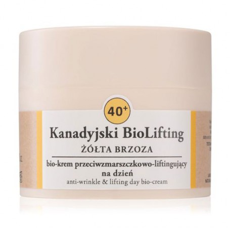Дневной био-крем для лица Farmona Canadian BioLifting Yellow Birch Желтая береза, против морщин, с эффектом лифтинга, 40+, 50 мл