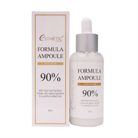 Омолаживающая сыворотка для лица Esthetic House Formula Ampoule Gold Snail 90%, 80 мл