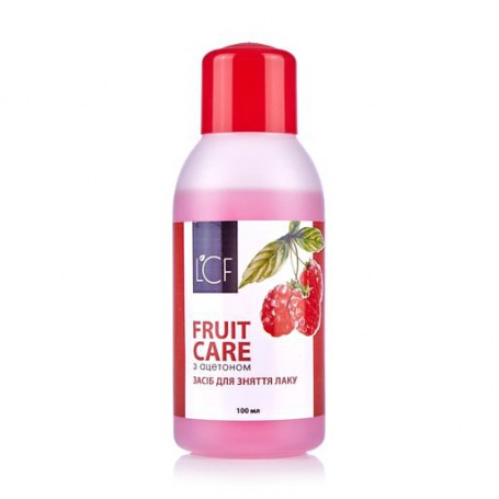 Средство для снятия лака LCF Frut Kea с ароматом малины, 100 мл