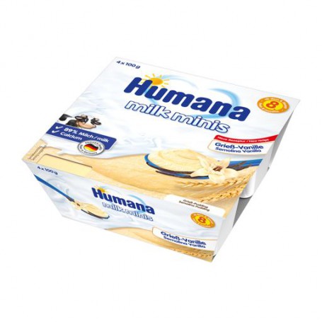 Манный пудинг Humana Baby Griessbrei Vanille Ваниль, 4*100 г