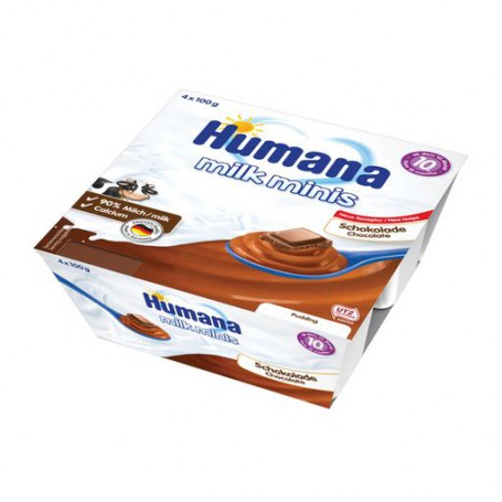 Пудинг Humana Baby Pudding Schoko Шоколадный, 4*100 г
