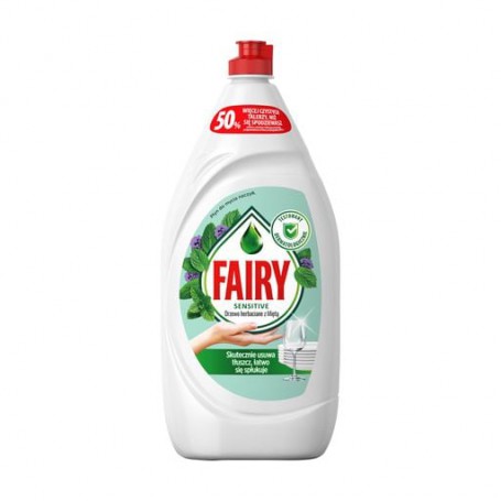 Средство для мытья посуды Fairy Нежные руки, Чайное дерево и мята, 1.35 л