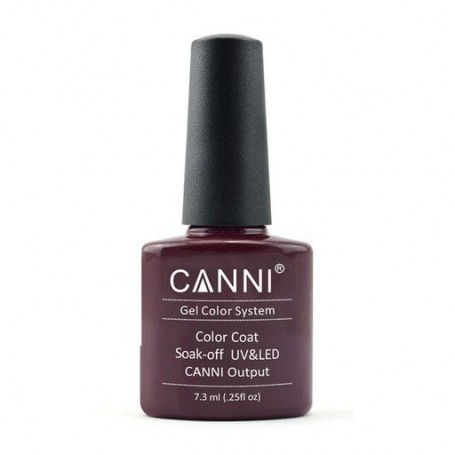 Гель-лак Canni Gel Color System Color Coat Soak-off UV&LED 166 Красно-коньячный, 7.3 мл