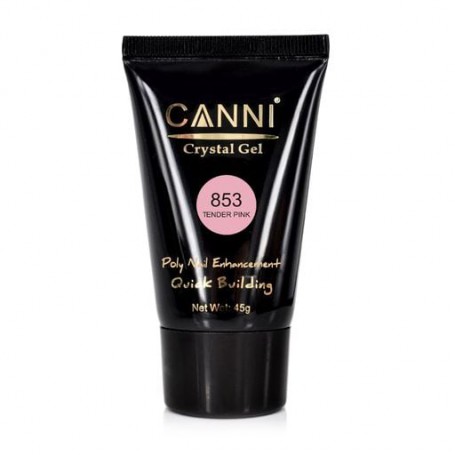 Конструирующий гель для ногтей Canni Crystal Gel 853 Tender Pink, 45 г