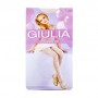 Детские фантазийные колготки из полиамида Giulia Debbie 3D 60 DEN, рисунок в цветок, powder, размер 152-158