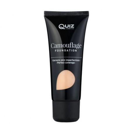 Маскирующий тональный крем для лица Quiz Cosmetics Camouflage Foundation 02 Pure Beig, 30 мл