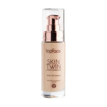 Тональный крем для лица Topface Skin Twin Cover Foundation SPF 20, с матирующим эффектом, 03 Lightbeige, 32 мл