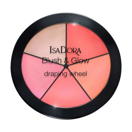 Палетка румян для лица IsaDora Blush & Glow Draping Wheel 56 Pink Pop, 18 г