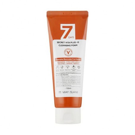 Пенка для умывания May Island 7 Days Secret Vita Plus-10 Cleansing Foam, 150 мл