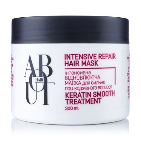 Интенсивно восстанавливающая маска для волос ABOUT hair Кератинове выравнивание, 300 мл