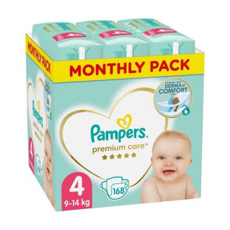 Подгузники Pampers Premium Care размер 4 (9-14 кг), 174 шт